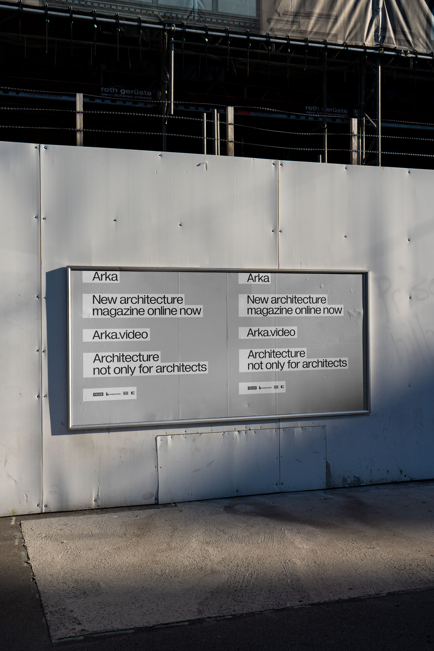 Mockup of a Arka poster.