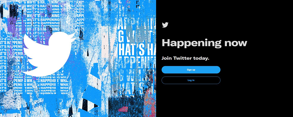 twitter hero section