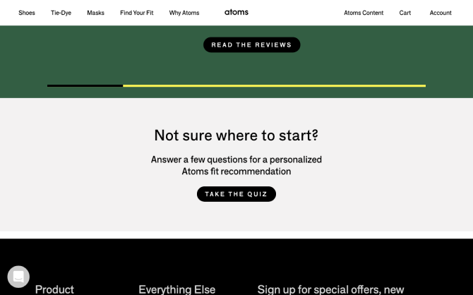Atoms.com homepage cta