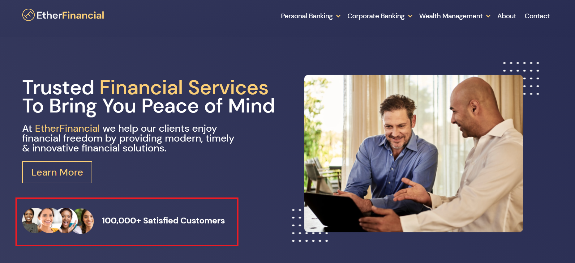 Social Proof Ether Financial