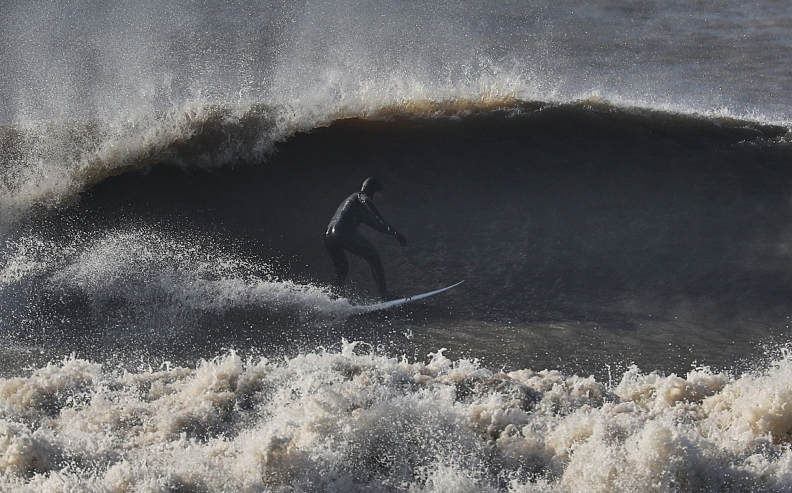 Man surfing