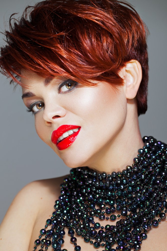 Girl with big hair transformation color trends