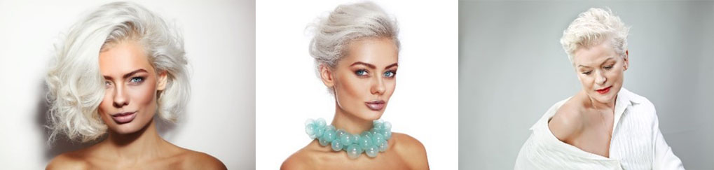 white and blonde hair