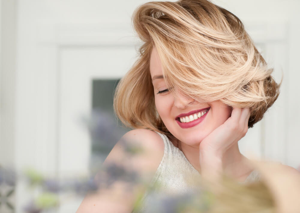 blonde hair at V for hair and beauty Christchurch, Merivale