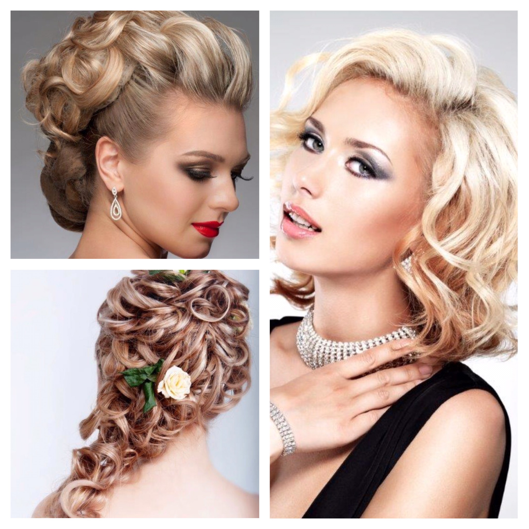 Updo ball season hair