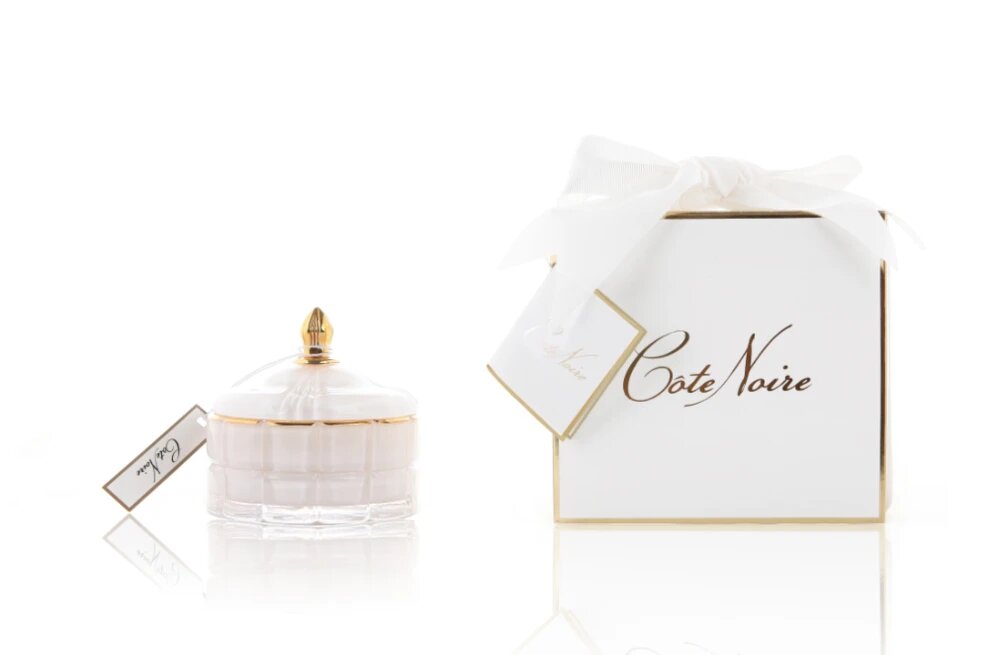 Cote Noire Art Deco White Candle
