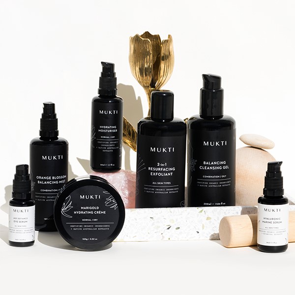 Collection of Mukti products
