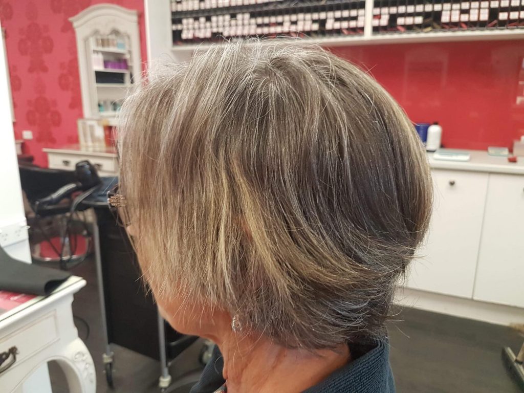 before damaged hair