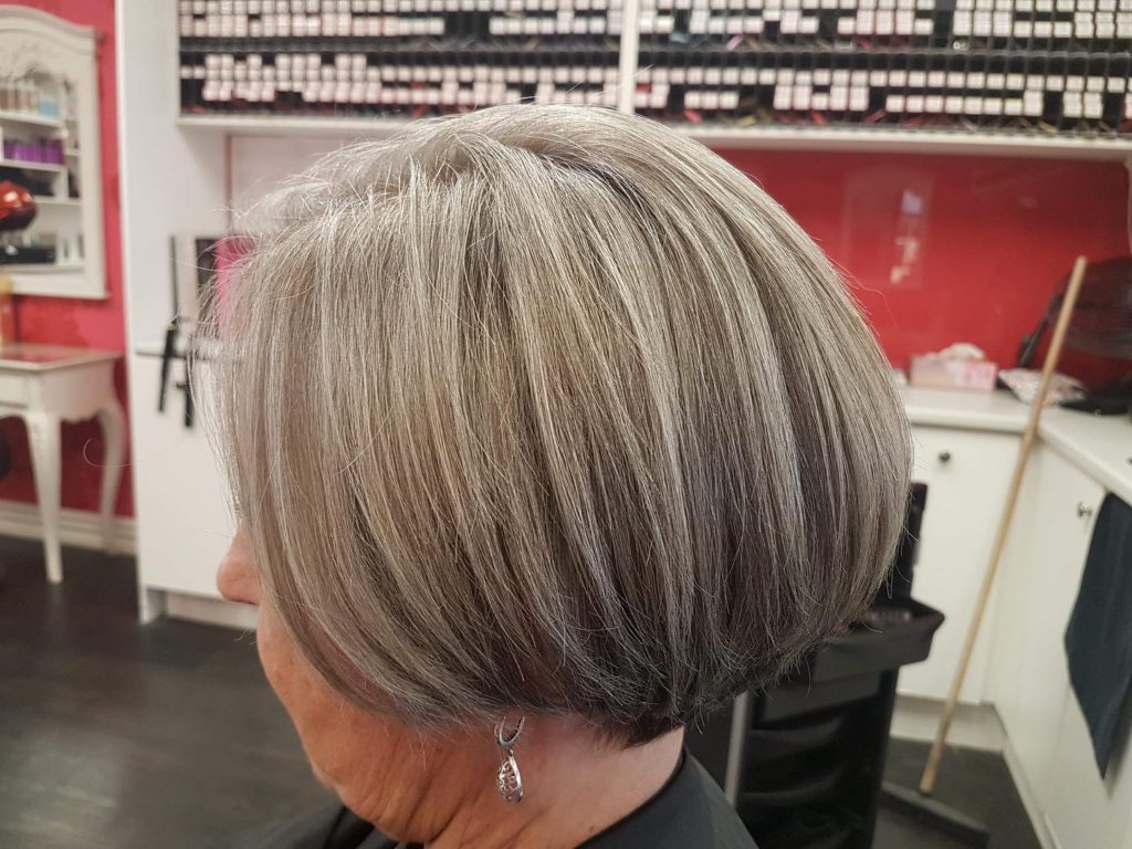 After fixed hair