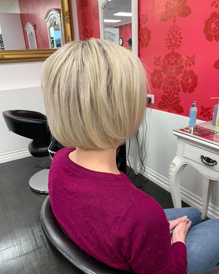 After fixed hair