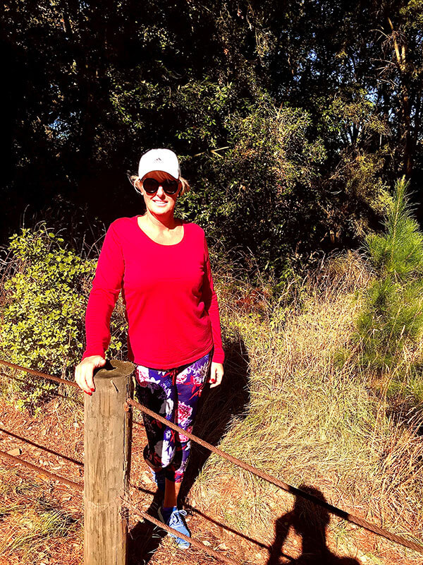 Vicki walking