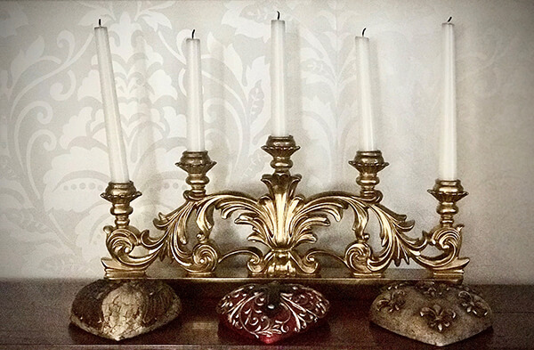 Candle holder after