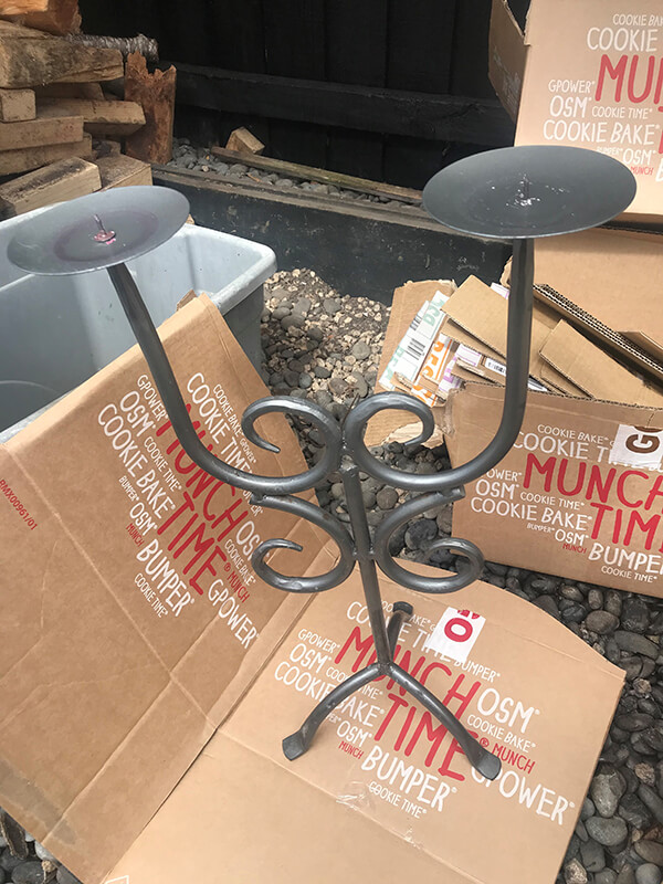 Candle holder before
