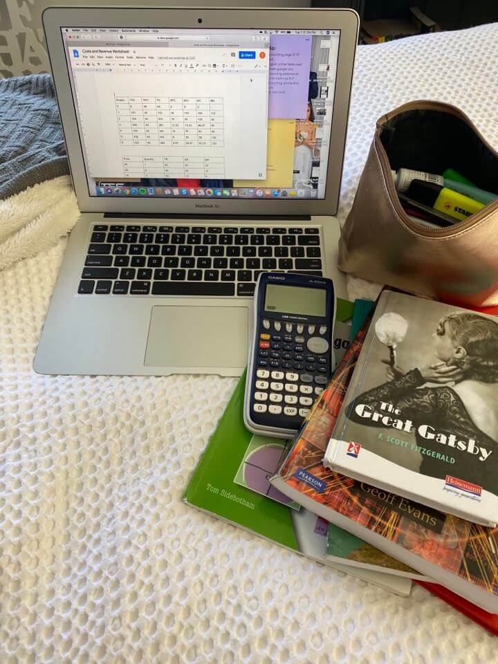 Tyler studying