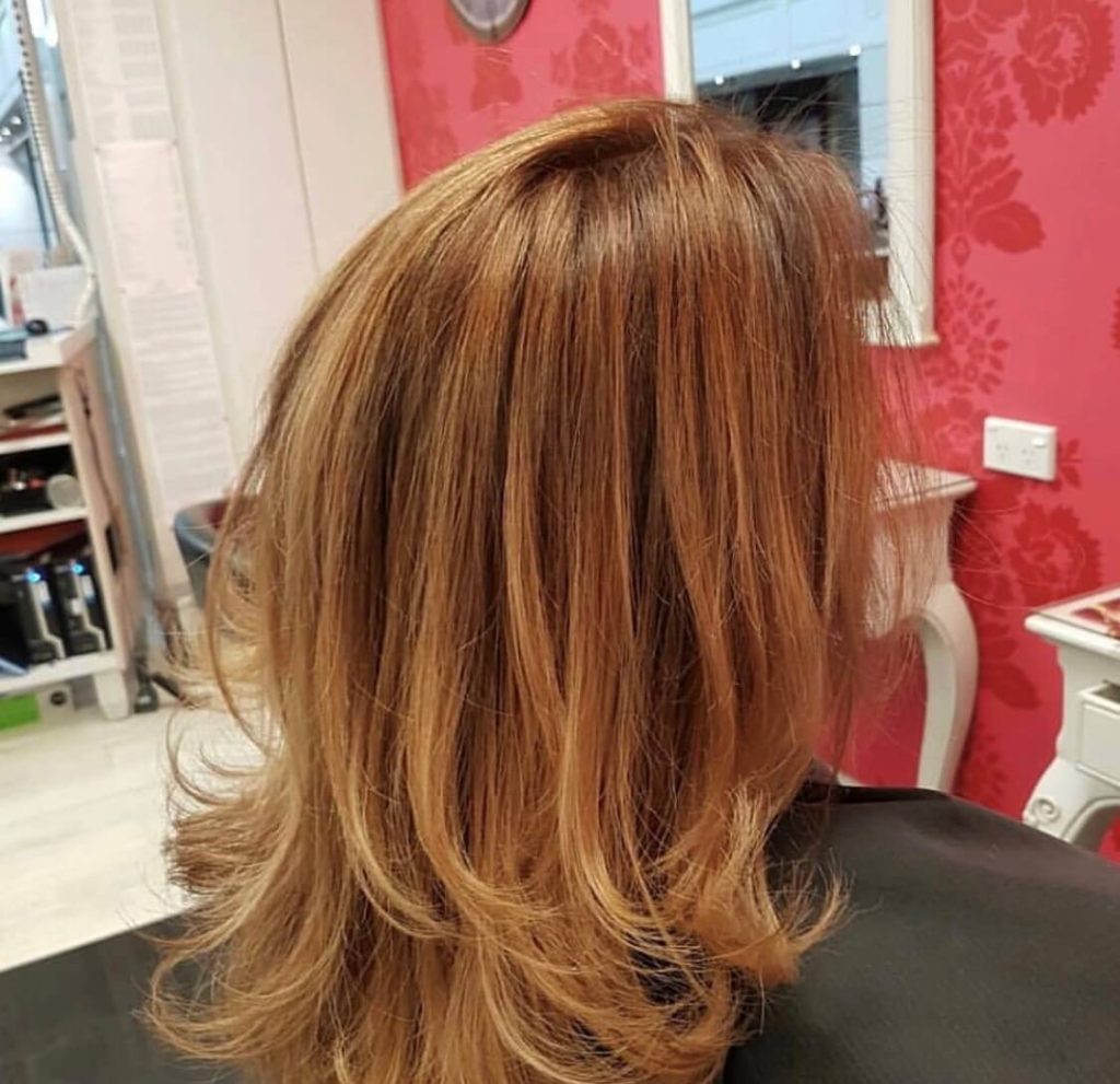 Daniel soft copper auburn hair