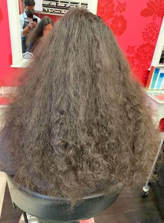 before permanent straightening