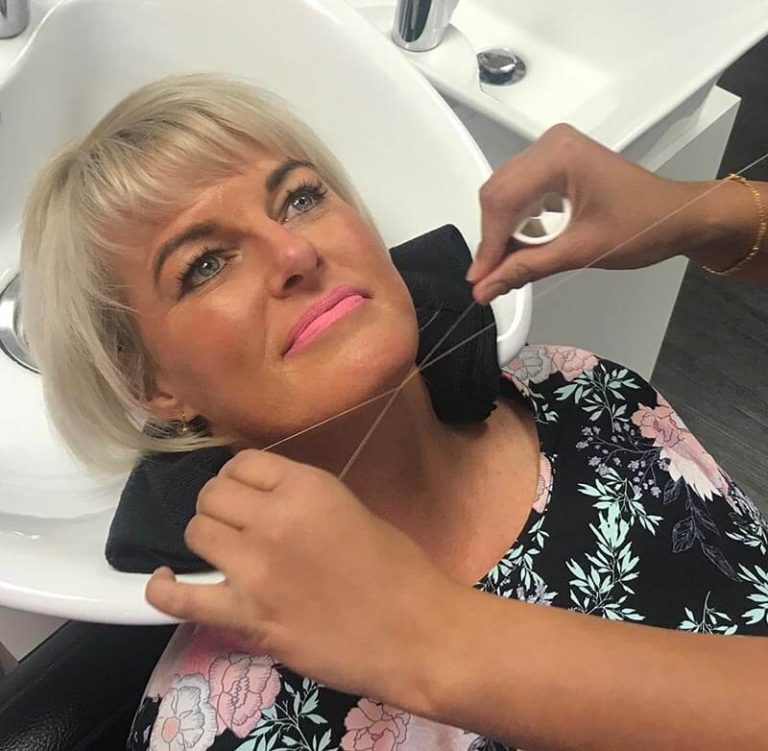 threading-on-Vicki. - V for Hair & Beauty Merivale