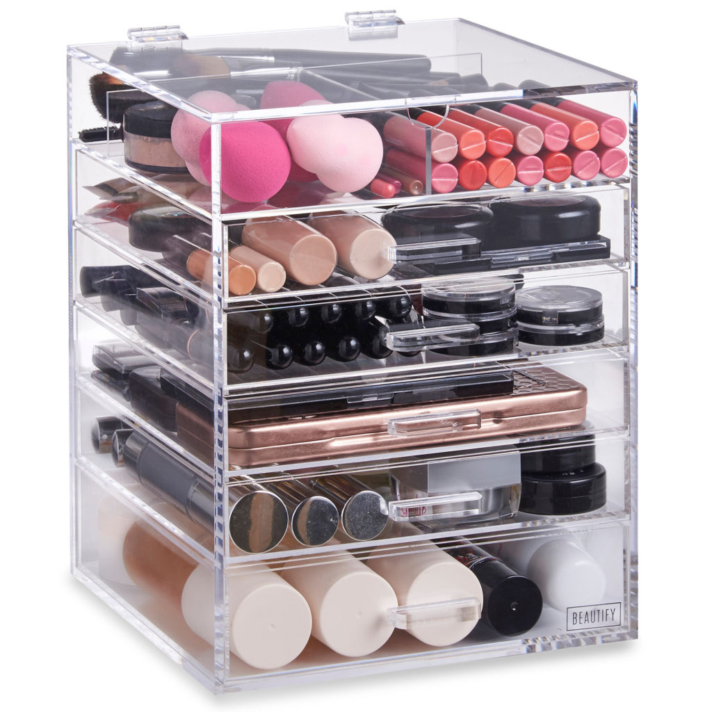 Makeup organizer V for hair and beauty