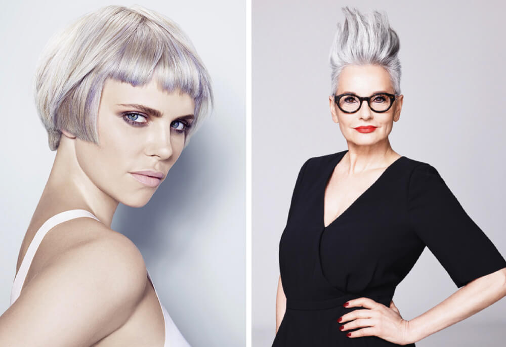 Grey hair colour
