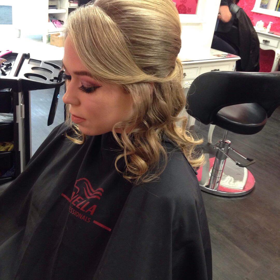 Beautiful hair up by stylist Kumar at V For Hair and Beauty Merivale