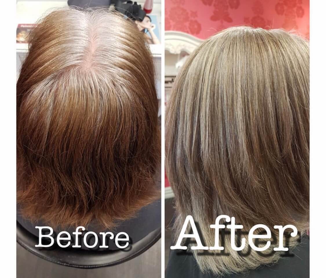 Cool Ice going grey gracefully by Executive Stylist Daniel.