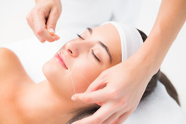 Threading Facial Hair