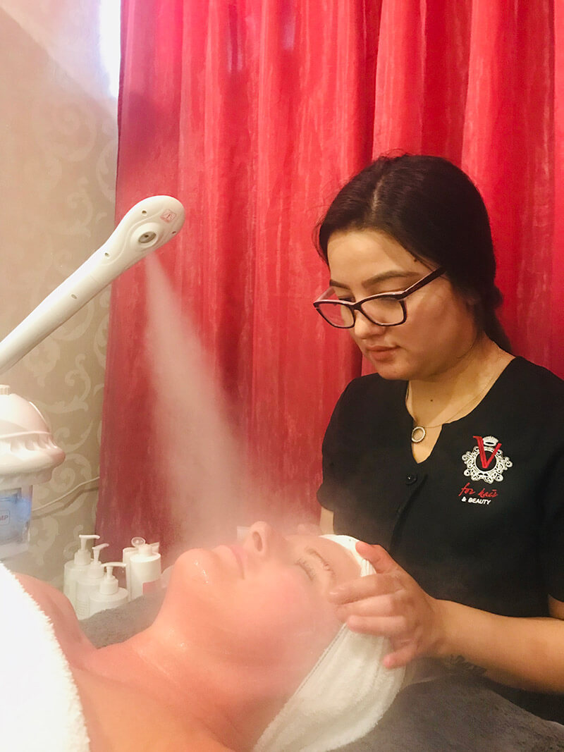 Enjoy an Exfoliating Facial with a Luxury hair treatment at V for Hair & Beauty, Merivale, Christchurch