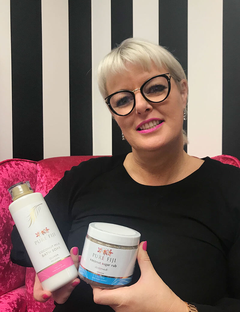 Vicki loves the Pure Fiji Body Care.