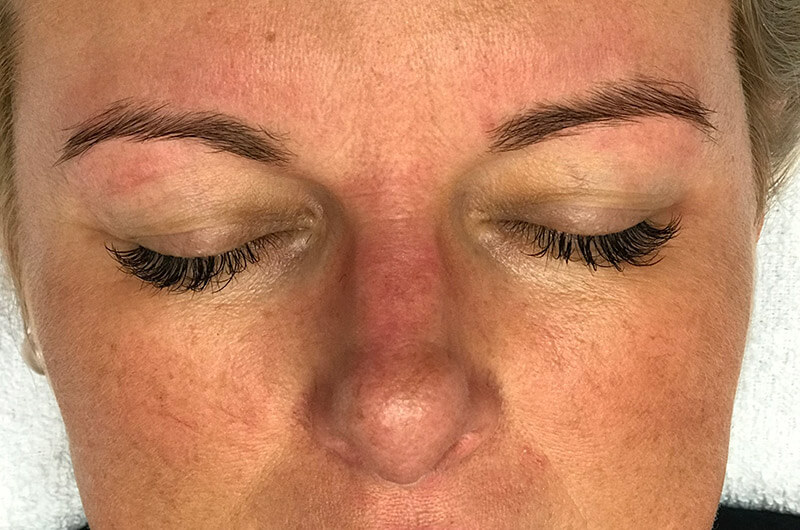 Vicki natural brows no make up or tint, ready for Henna Brows.