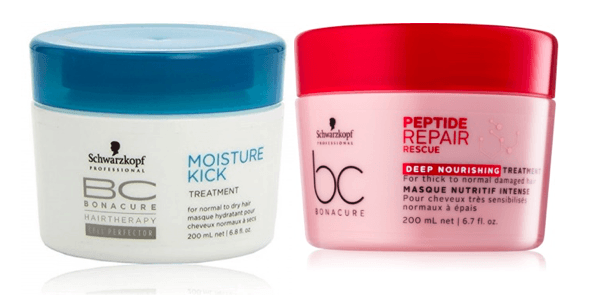 Schwarzkopf BC Mask Hair treatments.