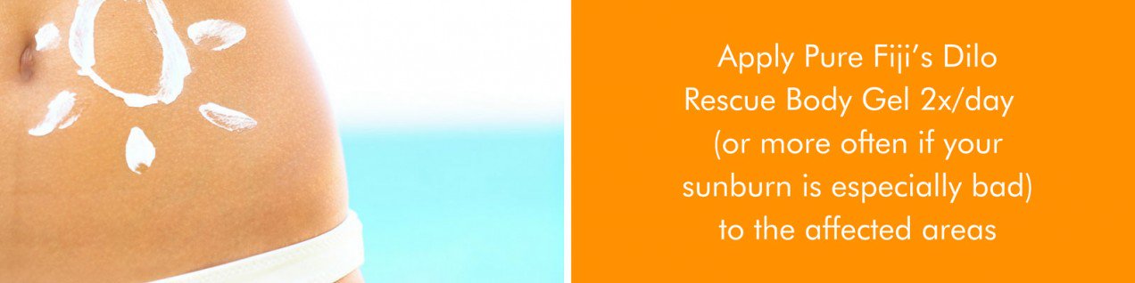 Oil for sunburn