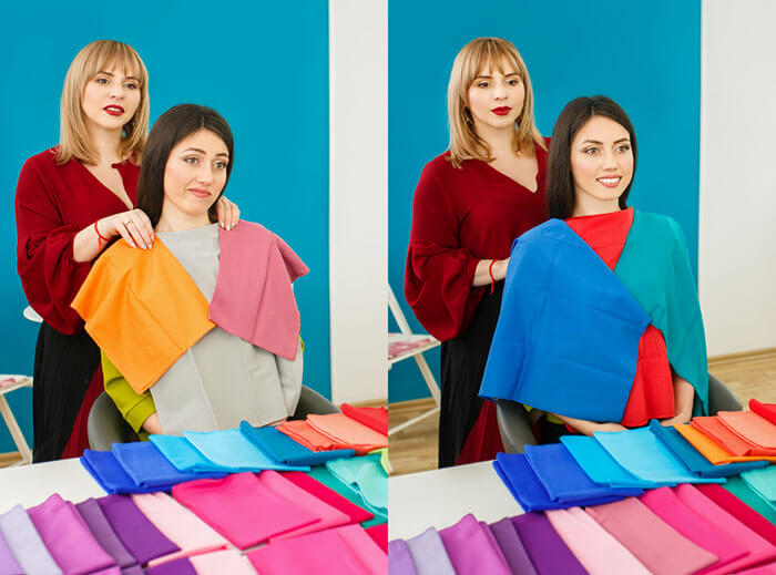 Personal matching colour palette