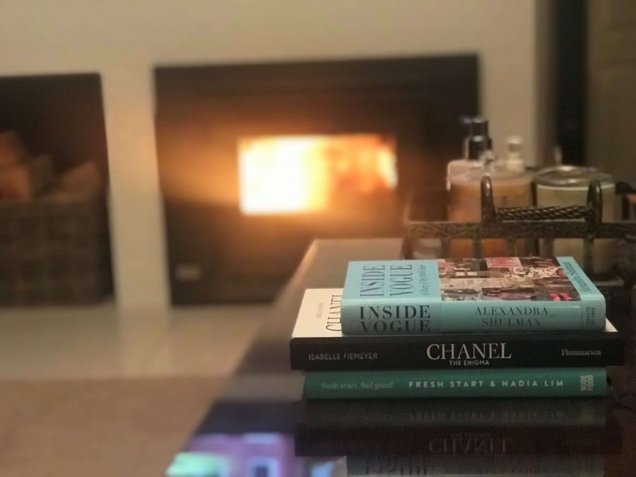 At Vicki’s by the fire.