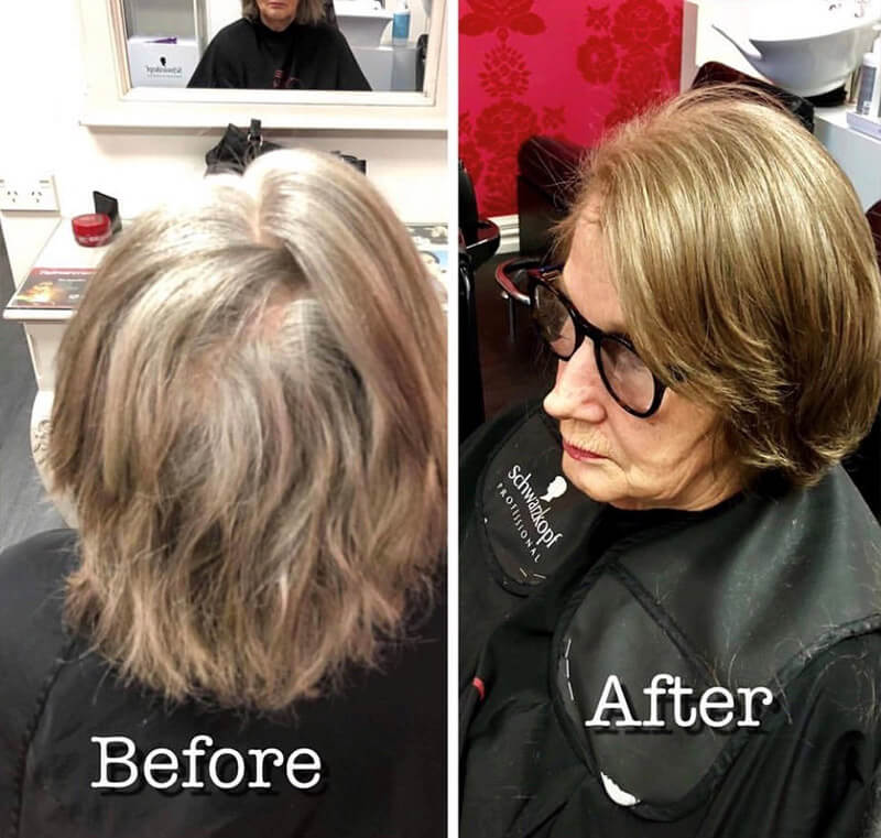 Before and after highlights