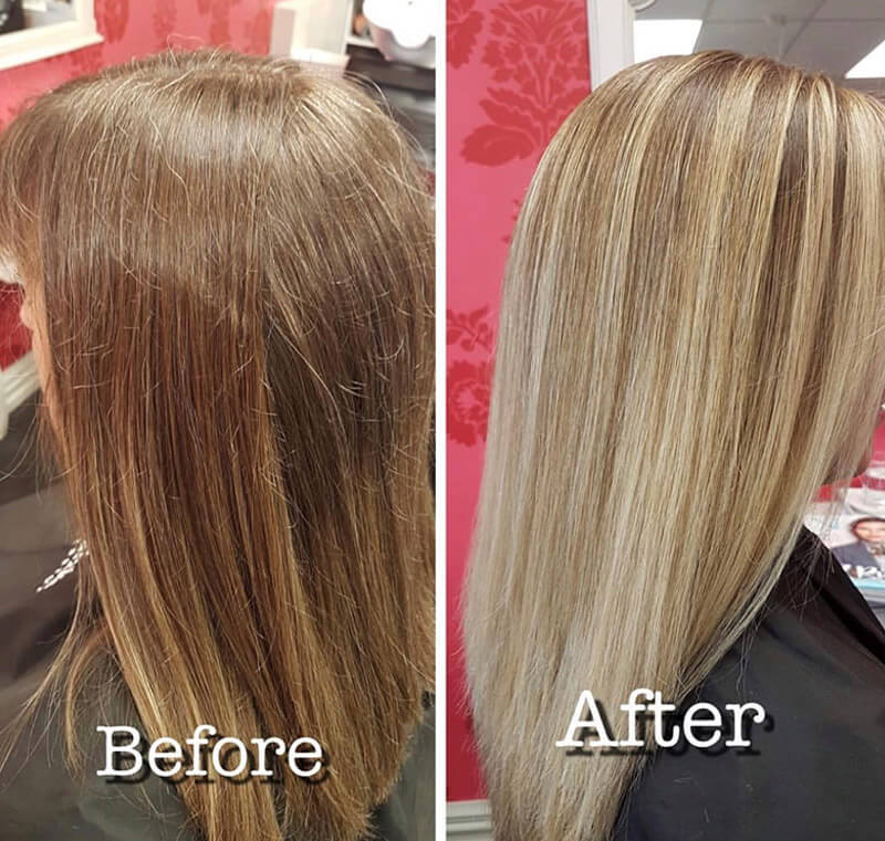 Before and after highlights