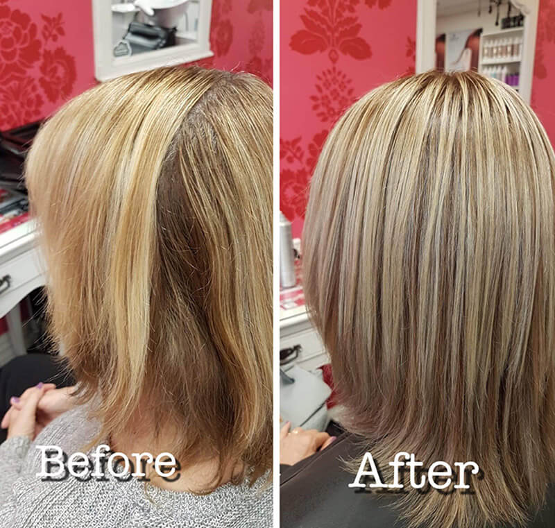 Before and after highlights