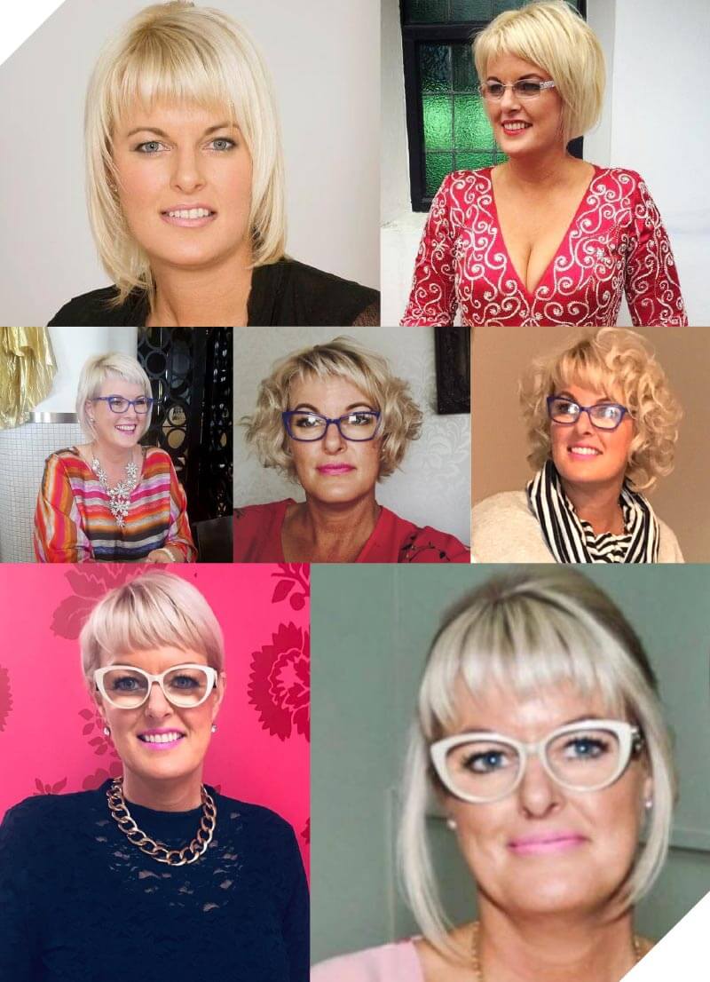Some of Vicki’s cuts, colors and hairstyles over the last few years