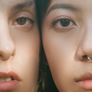 Two faces close up
