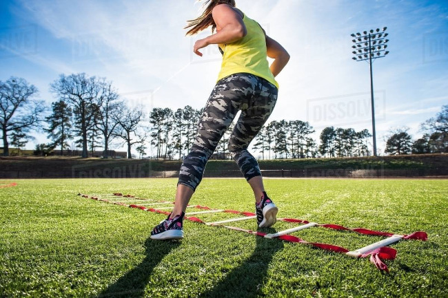Controlled agility work for osgood schlatters