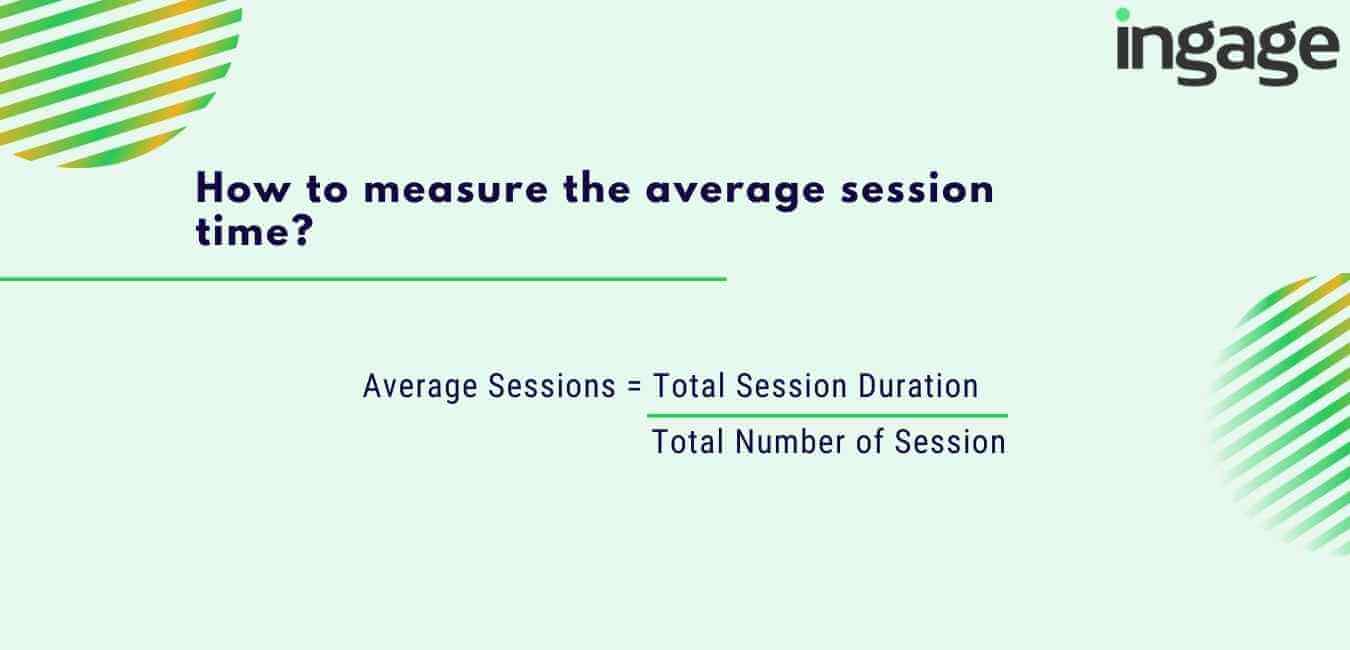 how to measure the average session time