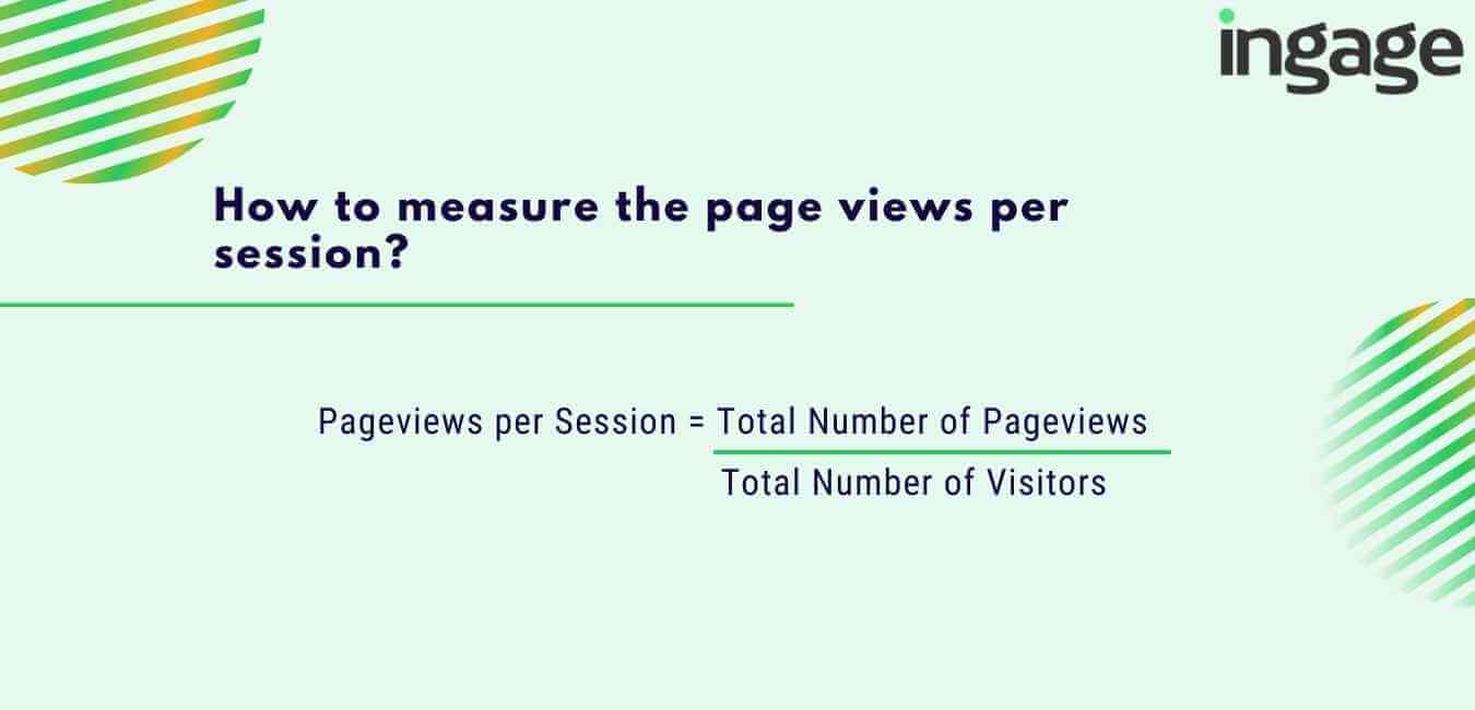 how to measure the page views per session