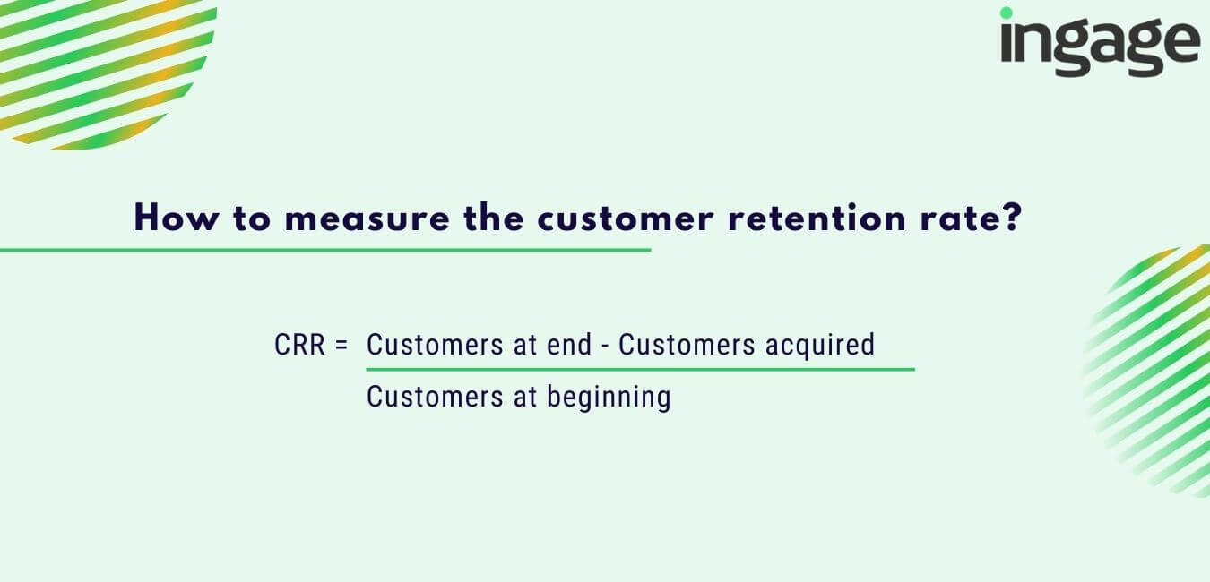 how to measure the customer retention rate