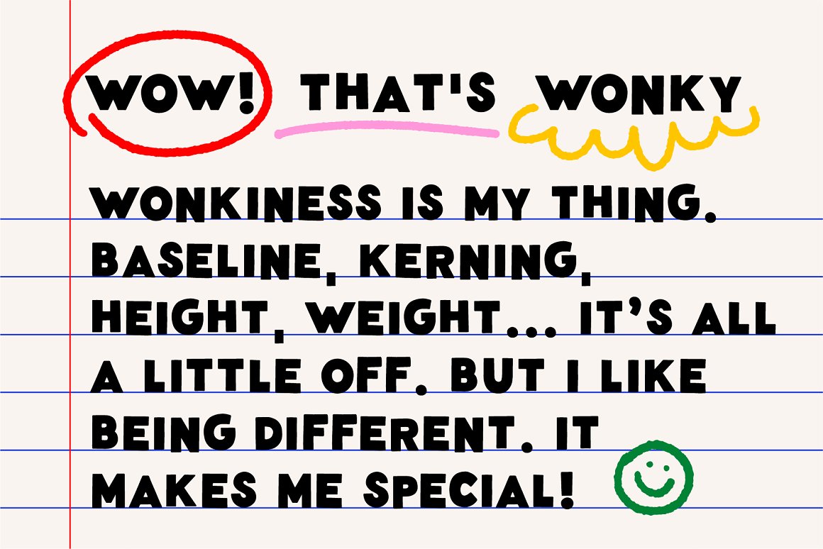 Wonky Font!
