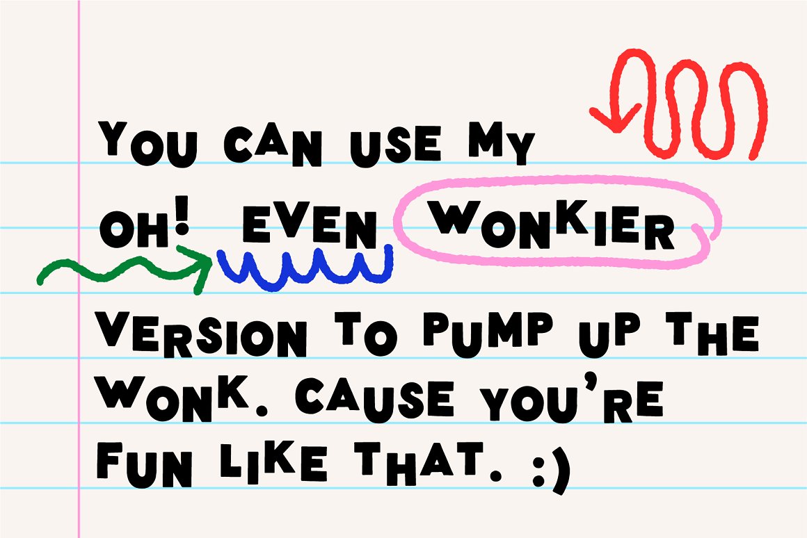 Wonky Font!