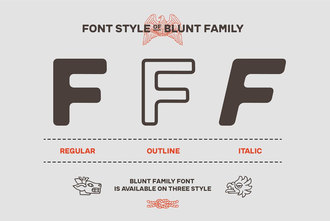 Blunt Family Font