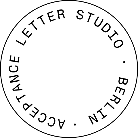 Acceptance letter studio logo