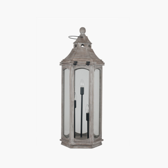 Adaline Grey Antique Wood Lantern Table Lamp Willow Green Adaline Grey Antique Wood Lantern Table, Old Fashioned Wood Table Lamps