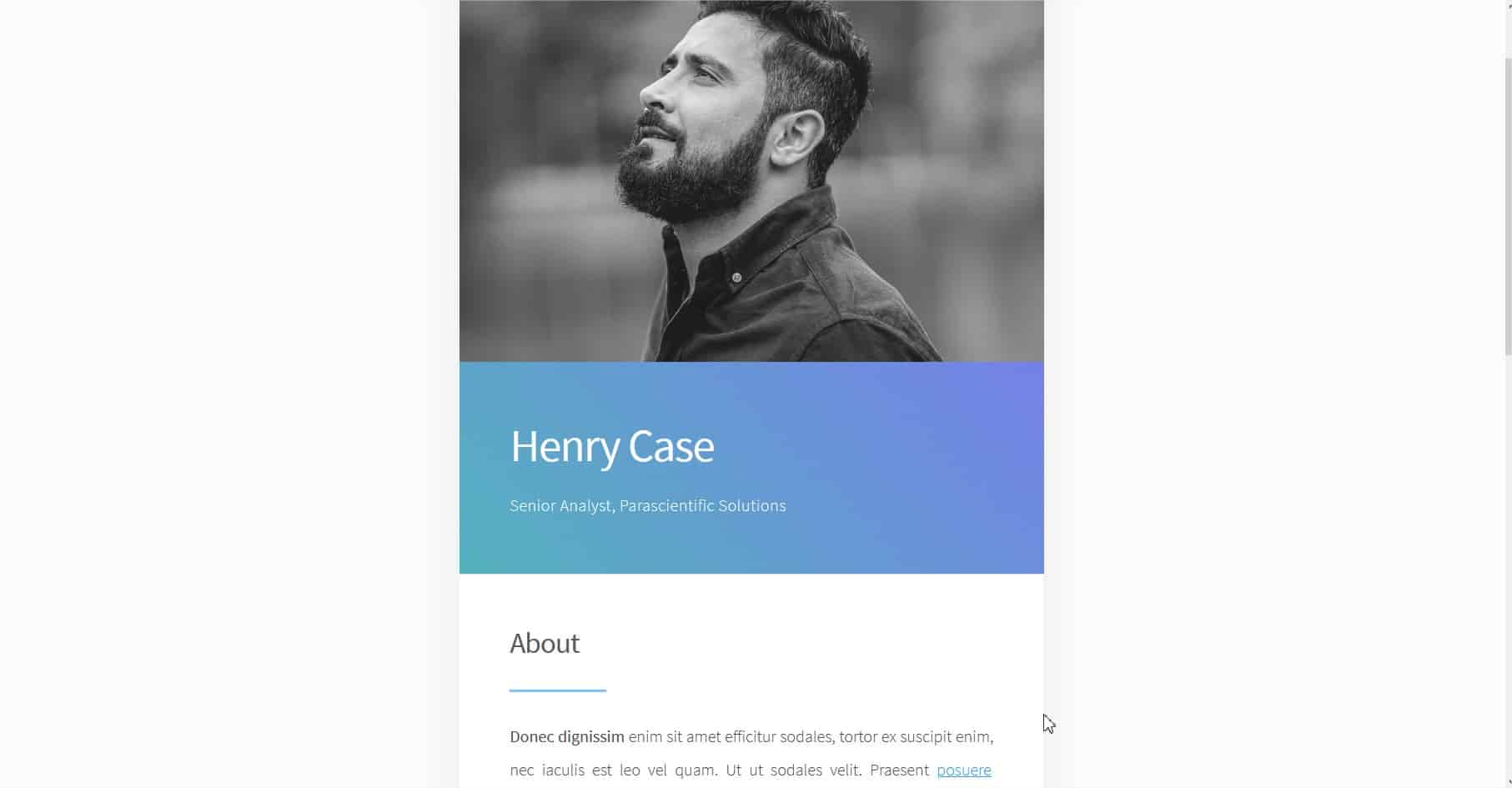 Exemple site créé sur Carrd