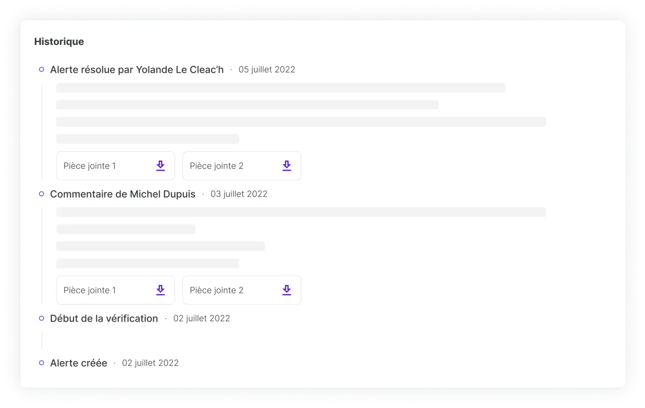 Image of Seyna AML Customer file to access and comment customer file
