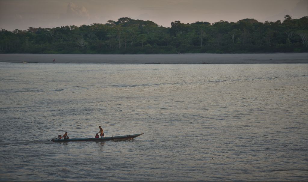 Peque peque on the Marañon River in Peru.